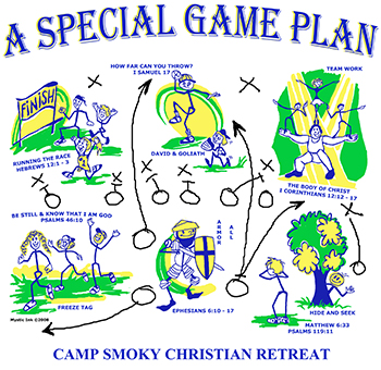Camp Smoky Christian Retreat Logo by Exclusive Custom Screenprinting