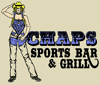 Chaps Sports Bar and Grill logo by Exclusive Custom Screenprinting