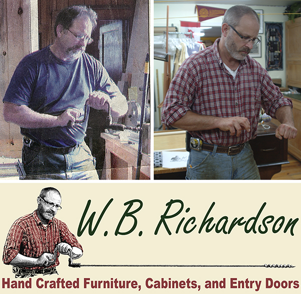 W.B. Richardson Handcrafted Furniture Logo by Exclusive Custom Screenprinting